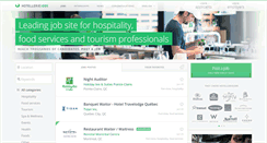 Desktop Screenshot of hotelleriejobs.com